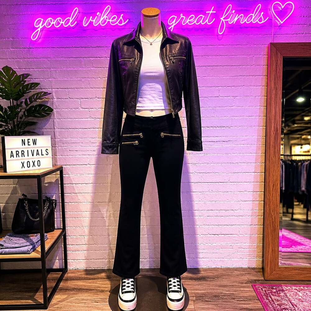 Veronica Beard Black Zip Detail Pants Size 0